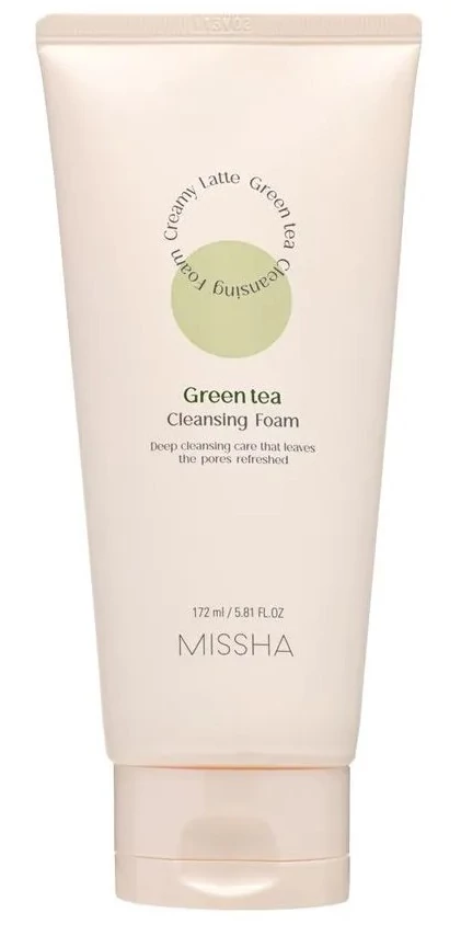 MISSHA Creamy Latte Zöld Tea Arctisztító Hab (172ml)