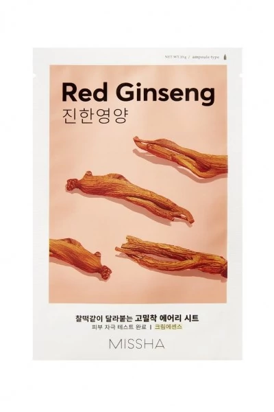 MISSHA Airy Fit Fátyolmaszk (Vörös Ginseng)