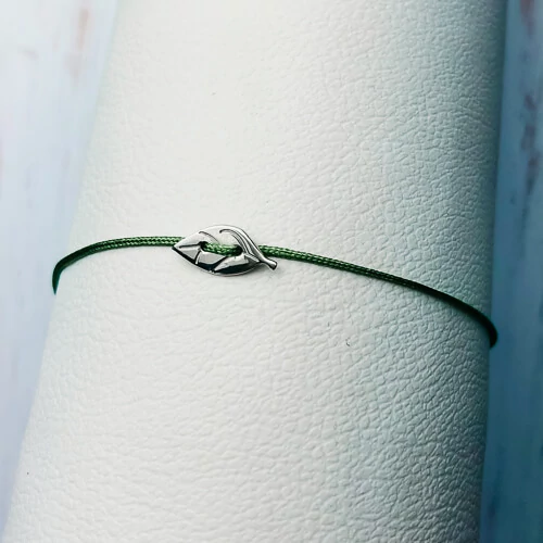 Mirc Jewellery Falevél Karkötő (Szürke)
