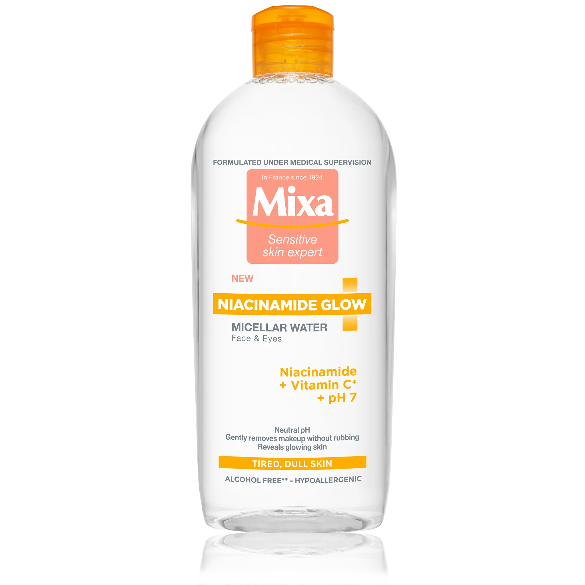 MIXA Niacinamide Glow Micellás Víz az Élénk Bőrért (400ml)