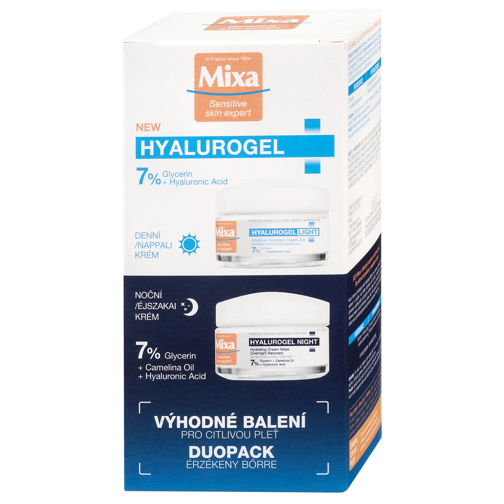 MIXA Hyalurogel Szett Érzékeny és Száraz Bőrre (50ml)