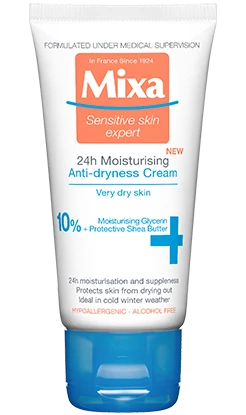 MIXA 24HR Moisturising Hidratáló és Tápláló Krém Nagyon Száraz Bőrre (50ml)