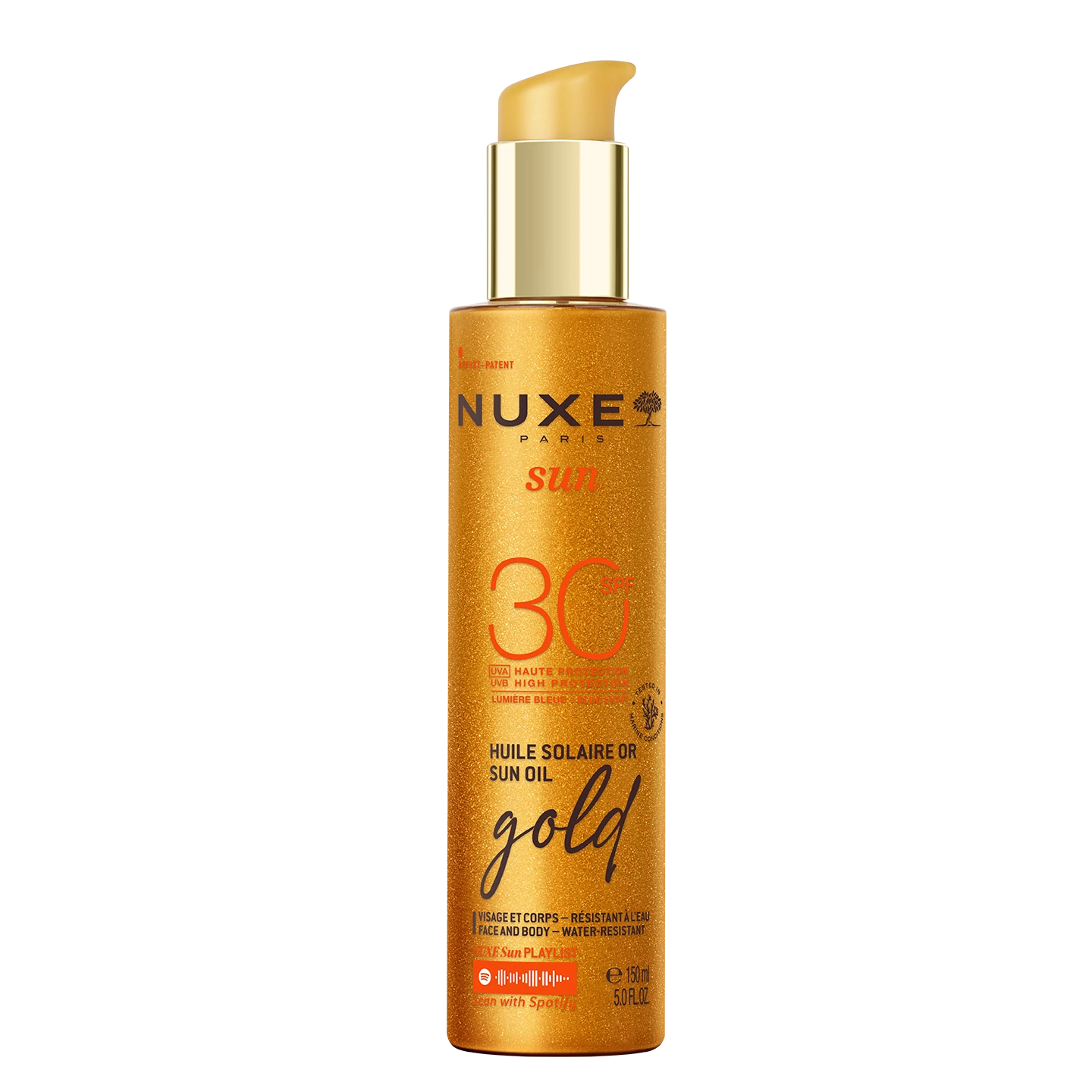 NUXE Sun Csillámló Arany Napolaj SPF30 (150ml)