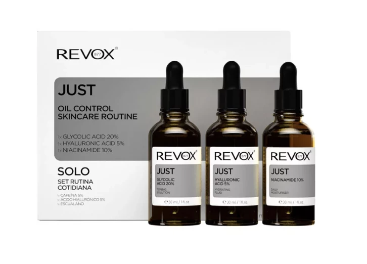 REVOX B77 Just Bőrápolási Rutin Zsíros Bőrre (3x30ml)