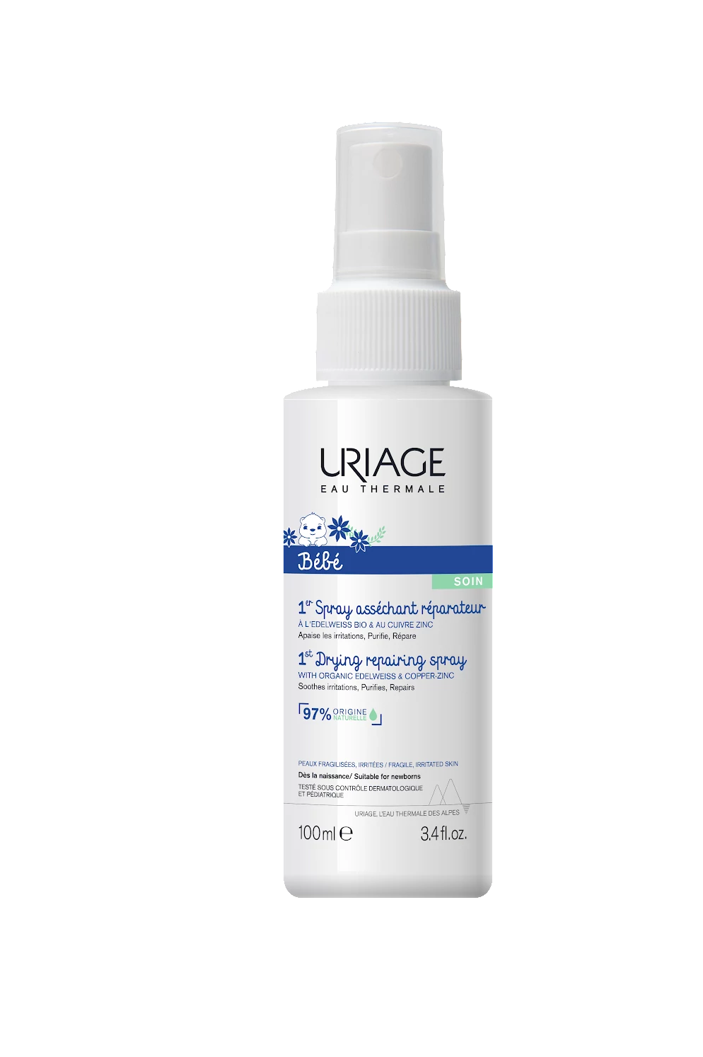 URIAGE Baba CU-ZN Spray Irritált Bőrre (100ml)