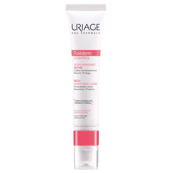 URIAGE Toléderm Control Riche Arckrém Érzékeny Intoleráns Száraz Bőrre (40ml)