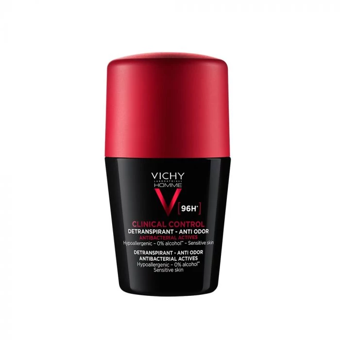 VICHY Homme Roll-On Deodorant Clinical Control 96H for Men (50ml)