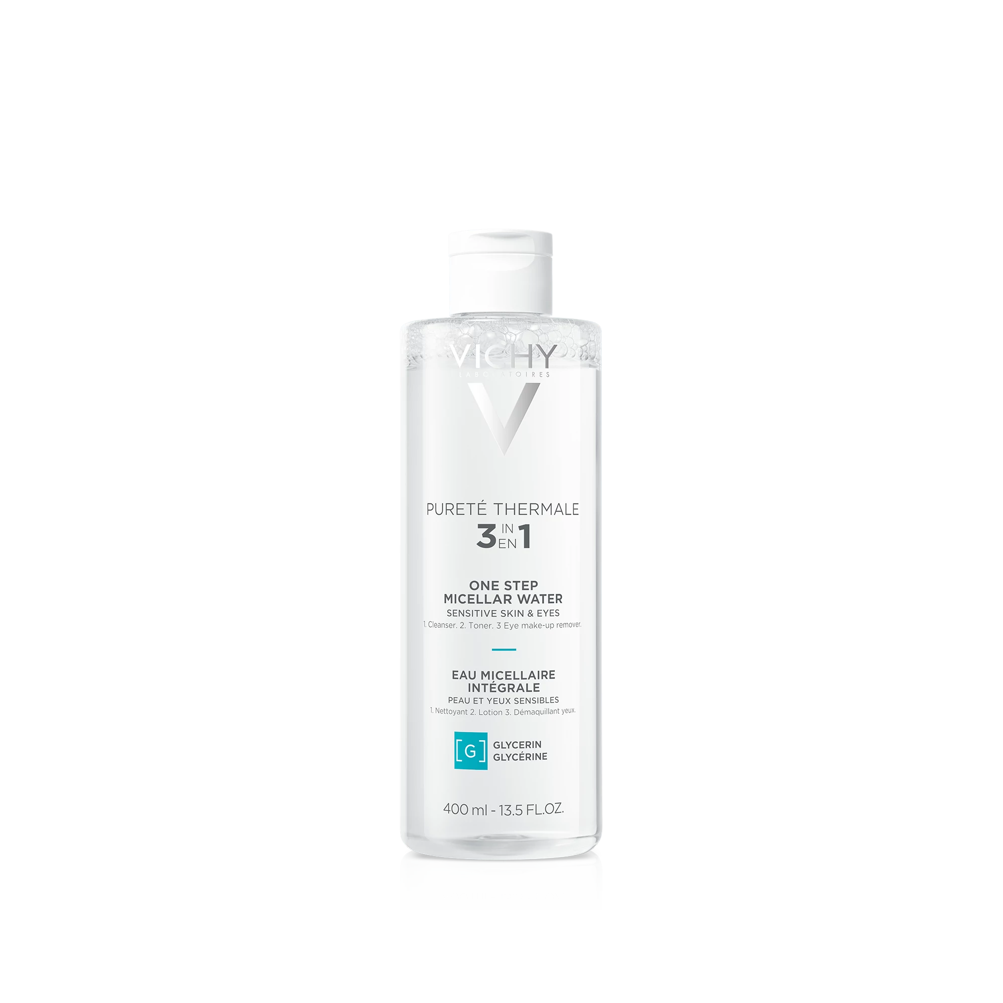 VICHY Pureté Thermale Ásványi Micellás Víz az Érzékeny Arcbőrre (400ml)