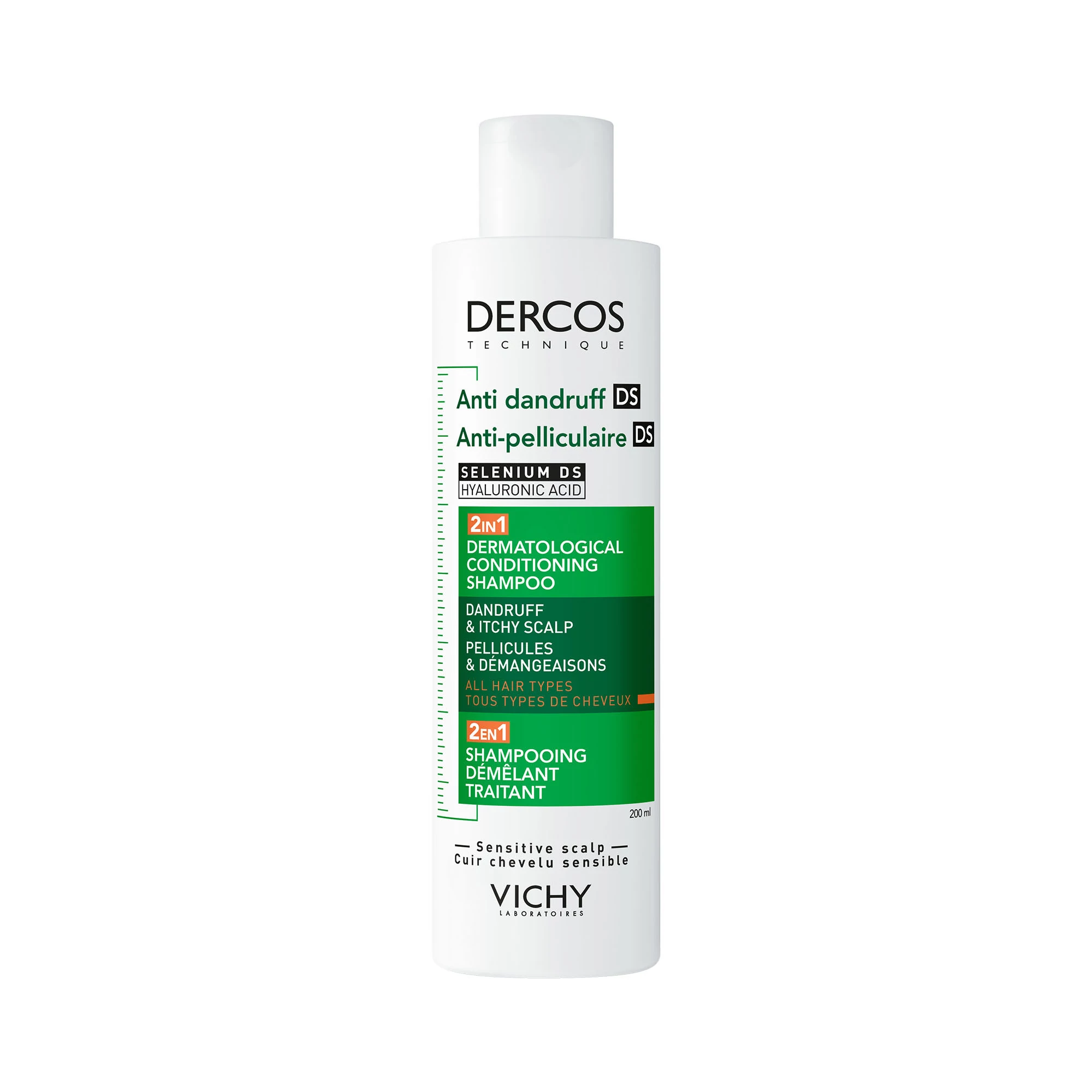 VICHY Dercos 2 in 1 Sampon és Balzsam Korpásodás Ellen (200ml)