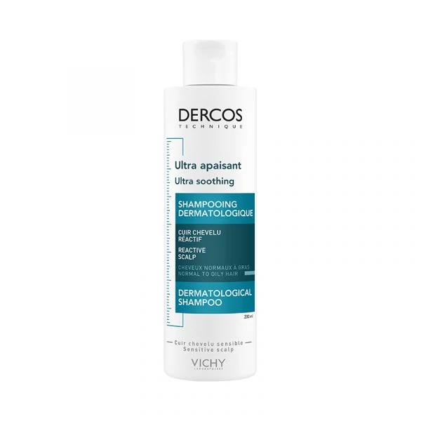 VICHY Dercos Sampon Érzékeny, Normál Zsíros Fejbőrre (200ml)