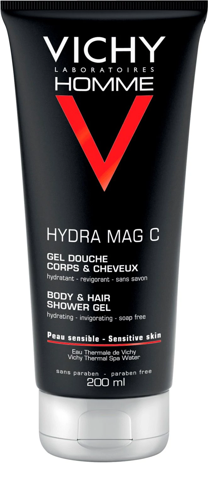 VICHY Homme Hydra Mag C Hidratáló-frissítő Tusfürdő Testre és Hajra (200ml)