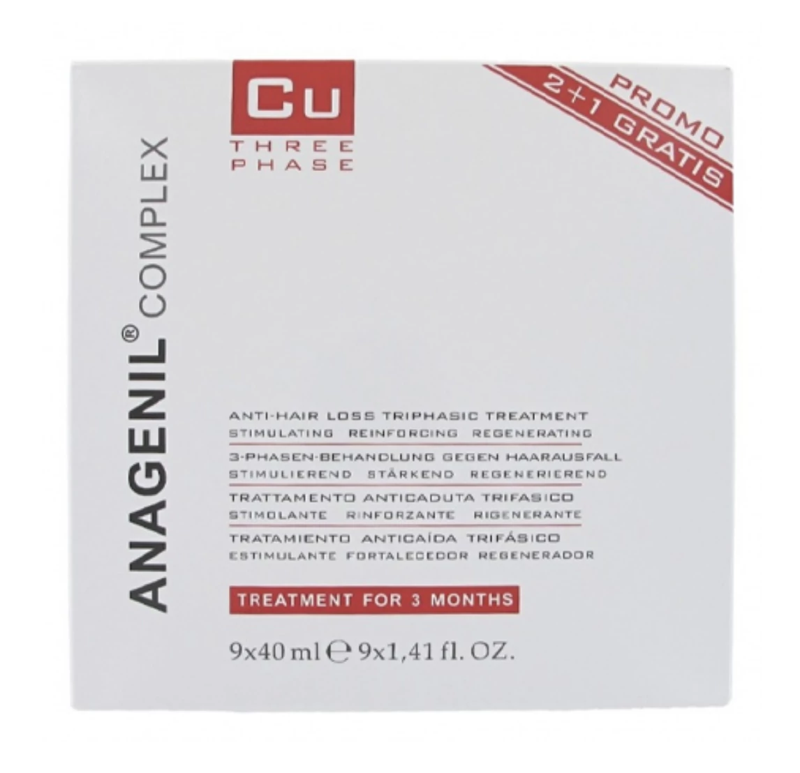 VITAL PLUS ACTIVE Cu Anagenil Complex Promo 2+1 Gratis (9×40ml)