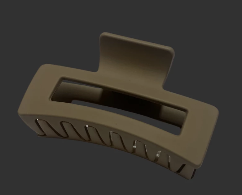 Brown Hair Clip (Rectangular)